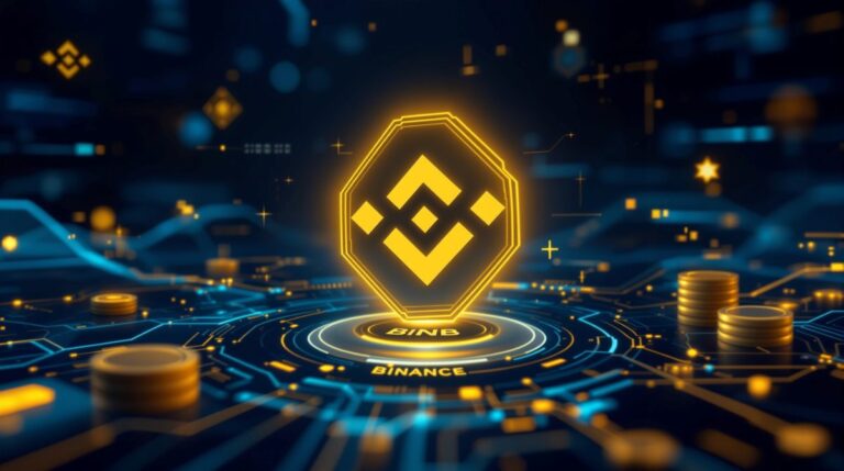 Imagen editorial de Binance Wallet mostrando campaña global con recompensas en BNB