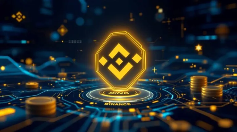 Imagen editorial de Binance Wallet mostrando campaña global con recompensas en BNB
