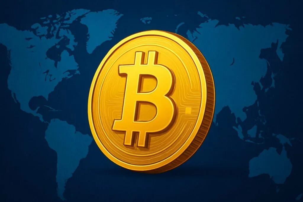 Representación de Bitcoin a un millón mostrando impacto global en mercados y adopción