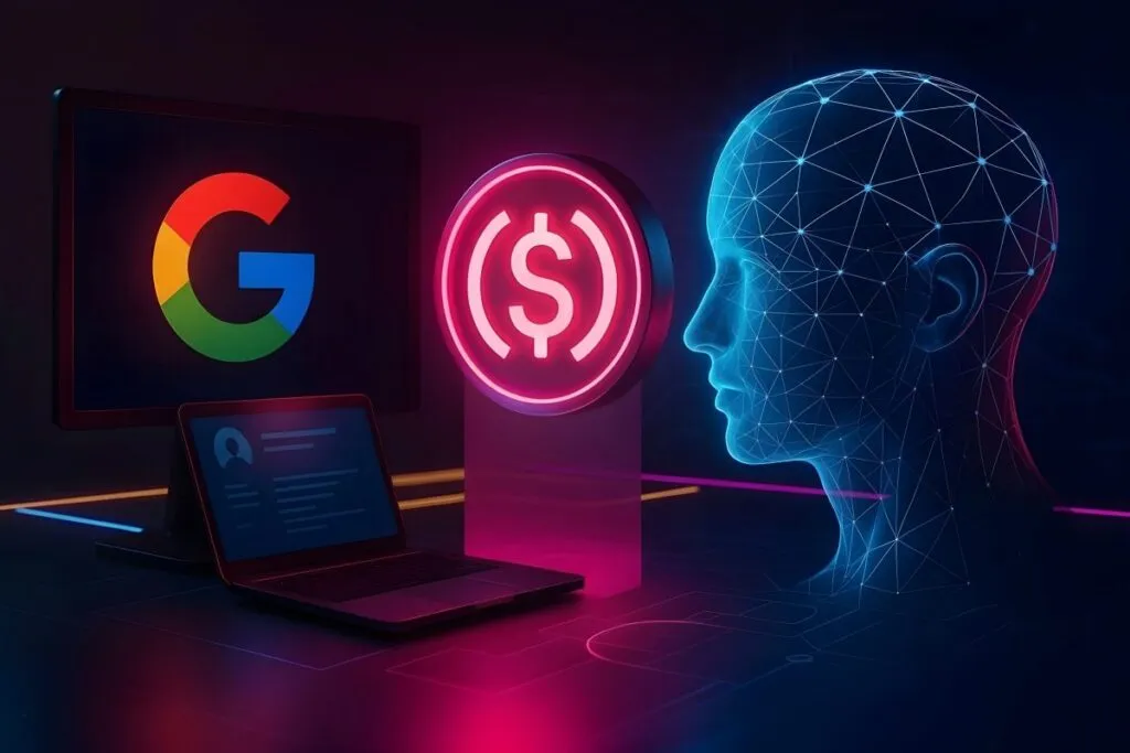 Google y Coinbase integran pagos con stablecoin en aplicaciones de inteligencia artificial con USDC