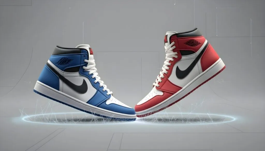 Imagen conceptual de sneaker NFTs con logos de Nike y StockX representando acuerdo legal