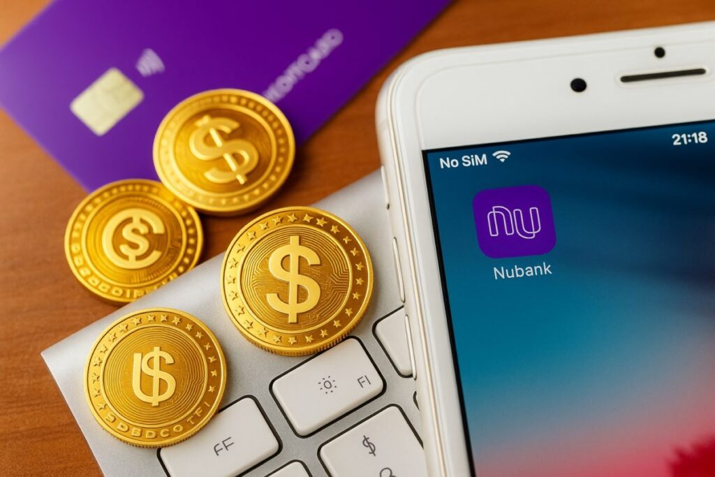 Tarjeta Nubank con stablecoin integradas para pagos digitales en Brasil y América Latina
