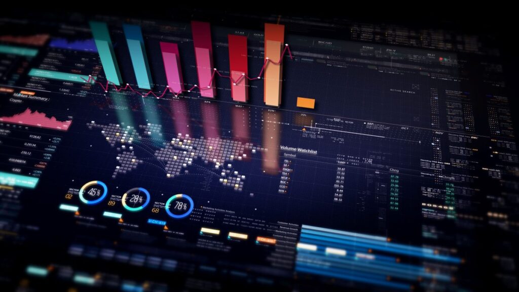 Visualización digital vibrante que representa la predicción del precio cripto con XRP, Aster, Bitcoin, Ethereum y altcoins en un gráfico financiero dinámico