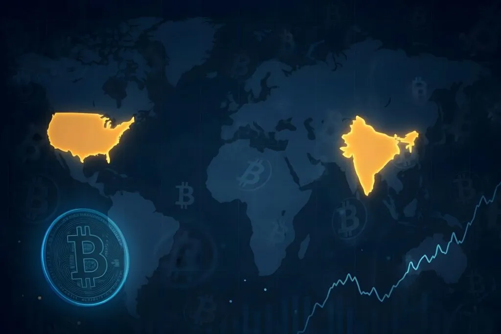 India y Estados Unidos lideran el ranking global de adopción cripto según Chainalysis