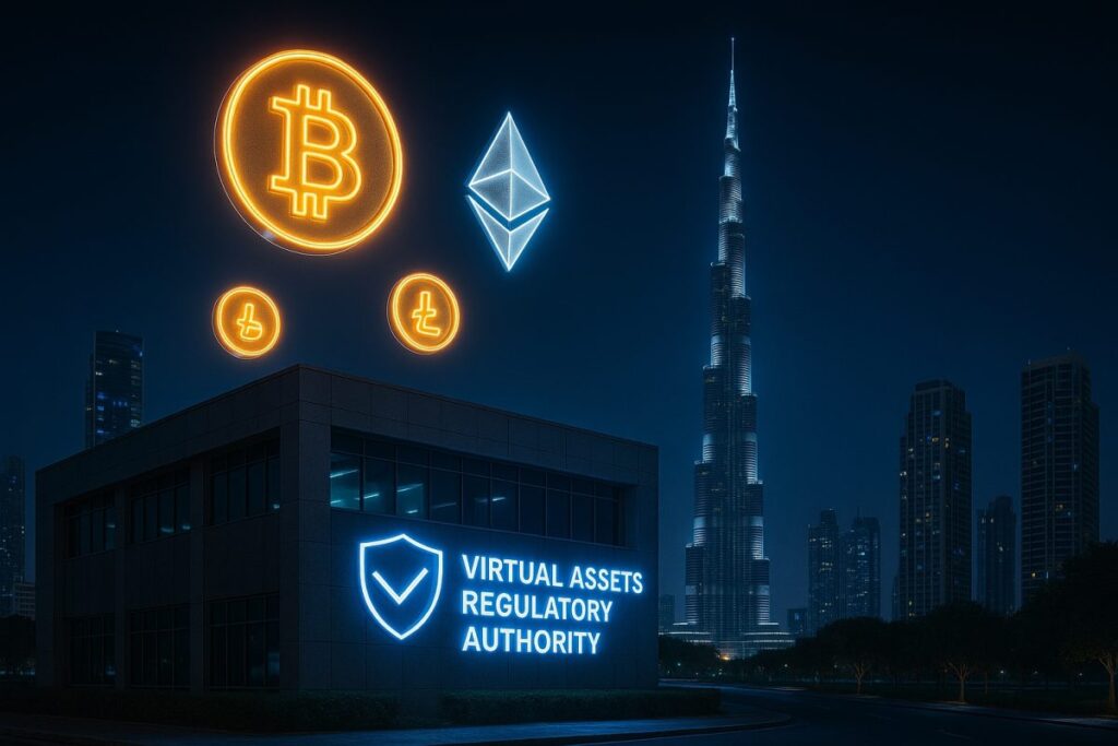 Oficinas de VARA en Dubái aplicando multas a empresas cripto por operar sin licencia
