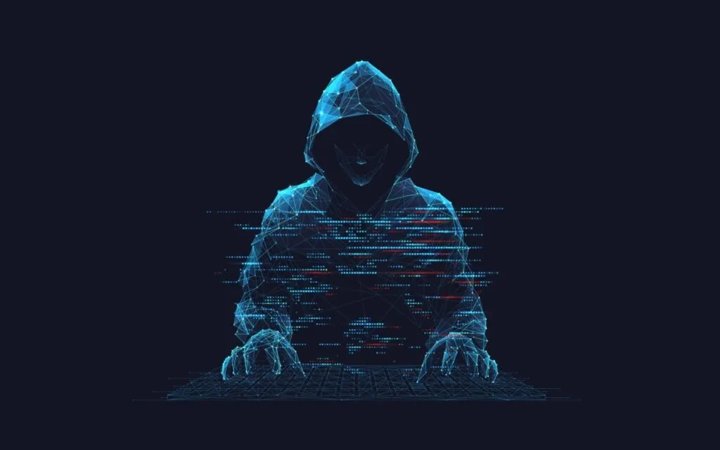 Representación digital de hackers norcoreanos robando 21 millones en SBI Crypto mediante Tornado Cash