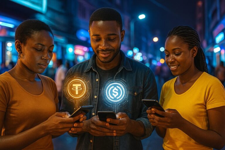 Personas en África usan stablecoins para proteger su dinero frente a la inflación y la devaluación.