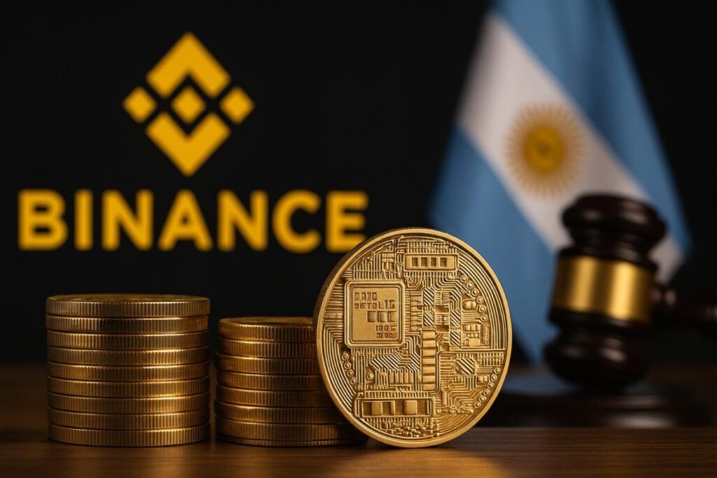 Representación editorial de Binance y criptomonedas en Argentina bajo un contexto regulatorio creciente