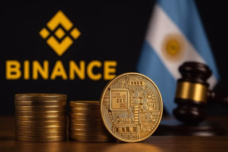 Representación editorial de Binance y criptomonedas en Argentina bajo un contexto regulatorio creciente