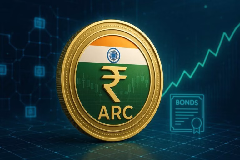 Visualización del ARC Token indio respaldado por deuda soberana sobre Bharat Blockchain