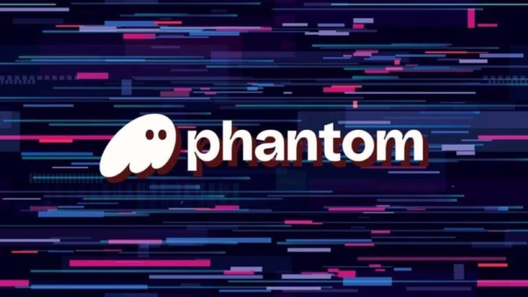Logo de Phantom sobre fondo tecnológico púrpura con estilo moderno y composición limpia, relacionado con mercados predictivos Web3