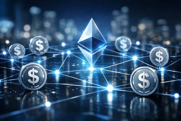 Ethereum alcanza récord en stablecoins con tarifas mínimas y alto volumen de transacciones