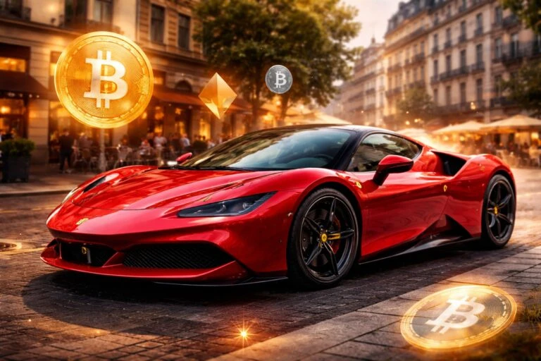 Ferrari permite comprar autos con bitcoin y criptomonedas desde octubre de 2025 en Europa y Estados Unidos