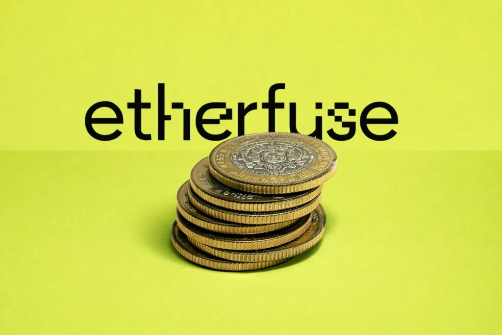 Ilustración editorial de cetes tokenizados mostrando activos digitales con liquidez y rendimiento en blockchain