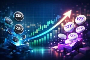 Gráfico dinámico de tokens desbloqueándose en mercados cripto con énfasis en token unlock y aumento de oferta