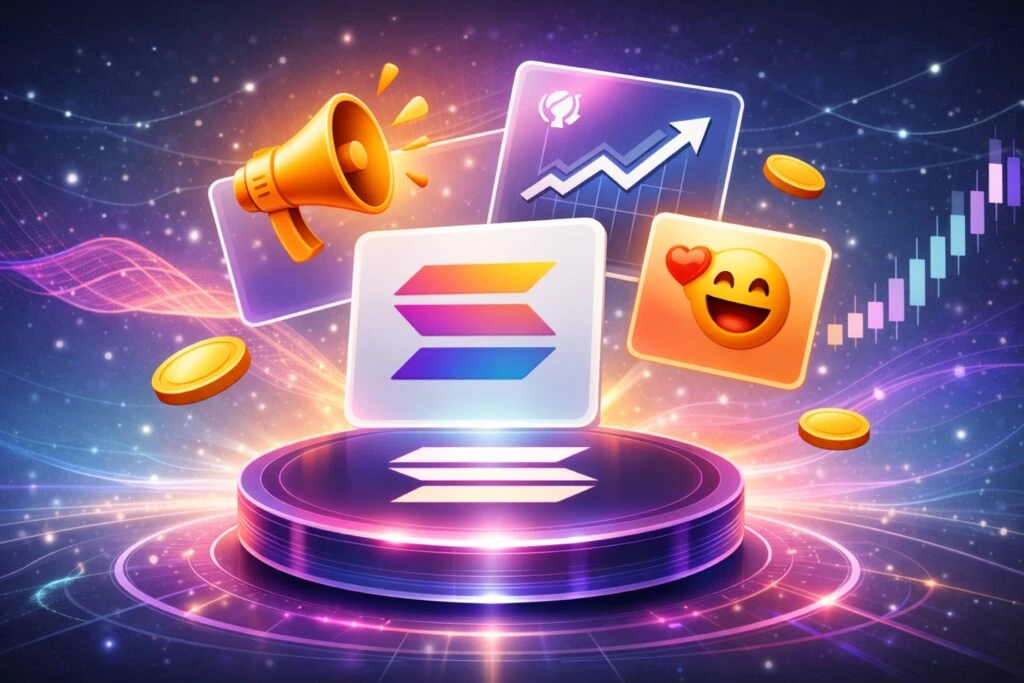 Ilustración de tokens cripto Zora y Base mostrando mercado dinámico y crecimiento de activos digitales