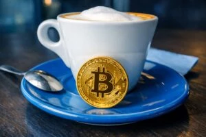 Gráfico ilustrativo mostrando la estrategia Bitcoin de Vanadi Coffee y su crecimiento como mayor holder de BTC en España