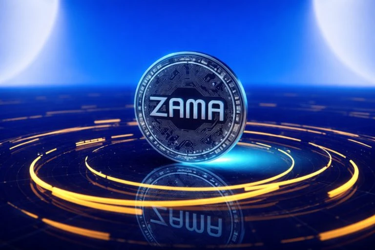 representación visual de smart contracts cifrados usando Zama Crypto en Ethereum