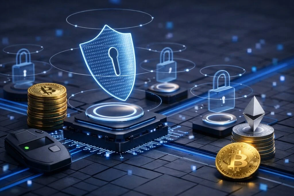 Infraestructura digital con énfasis en ciberseguridad y protección del sector cripto en Estados Unidos