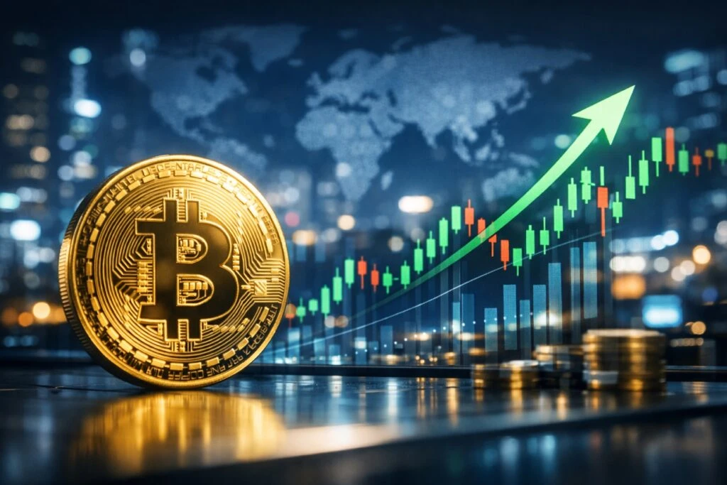 precio de Bitcoin estabilizado con menor venta de ballenas y foco en los 60k dólares