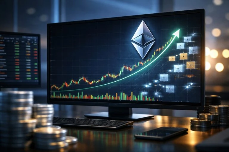 Ethereum 2300 dólares tras ventas de 800 millones por ballenas en Estados Unidos y repunte del volumen