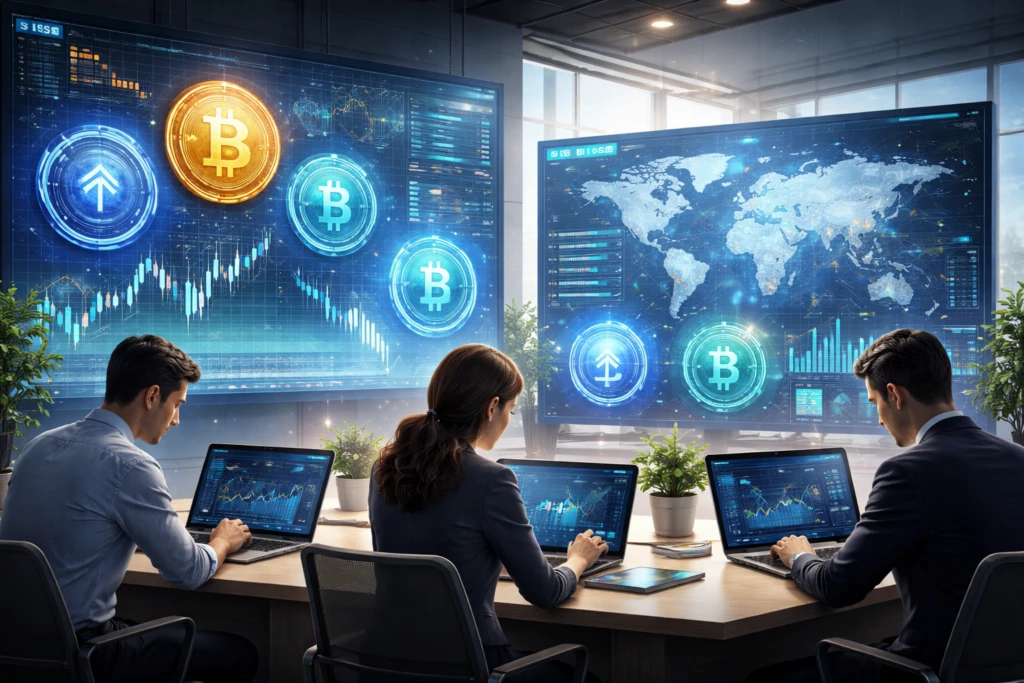 mercado cripto en fase madura con inversión institucional y crecimiento de stablecoins en 2026