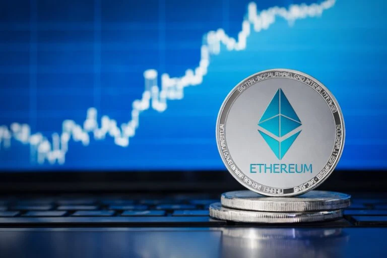 Gráfico del precio de Ethereum con indicadores del mercado cripto y precio de ETH hoy en USD