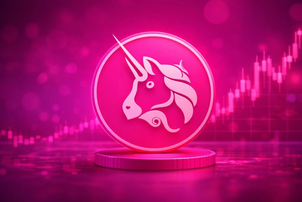 Gráfico dinámico de precio de Uniswap UNI con proyección y volumen de compradores globalesGráfico dinámico de precio de Uniswap UNI con proyección y volumen de compradores globales