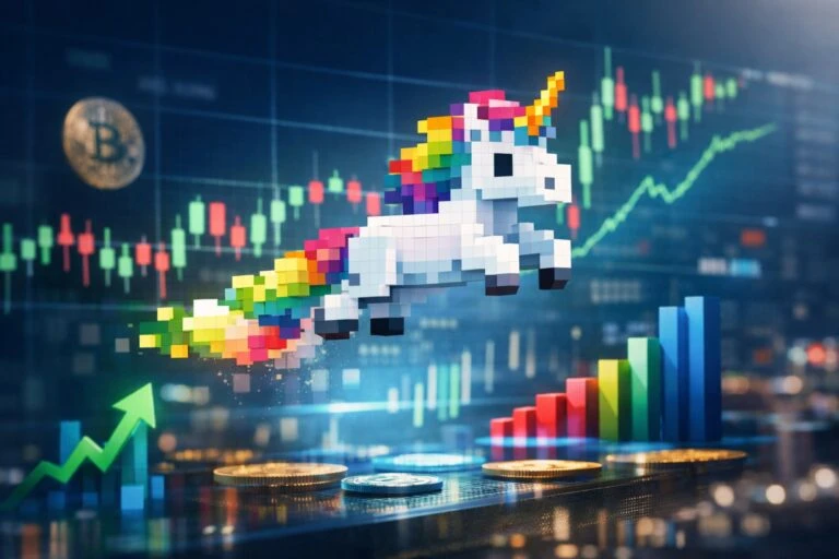 Pixelated Farting Unicorn en MEXC con crecimiento del mercado cripto en México