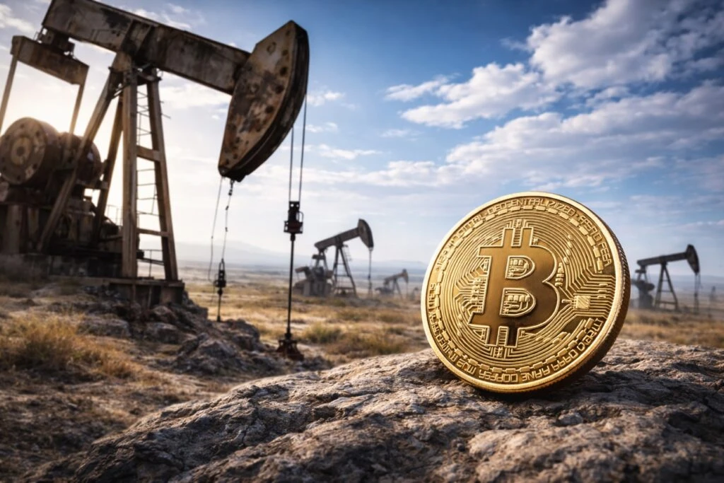 Usuario invirtiendo en crude oil coin en WEEX con gráficos de petróleo y criptomonedas en pantalla