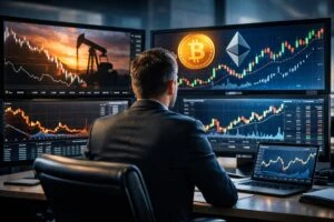 Crypto whale gana USD2 millones apostando contra el petróleo en mercados globales