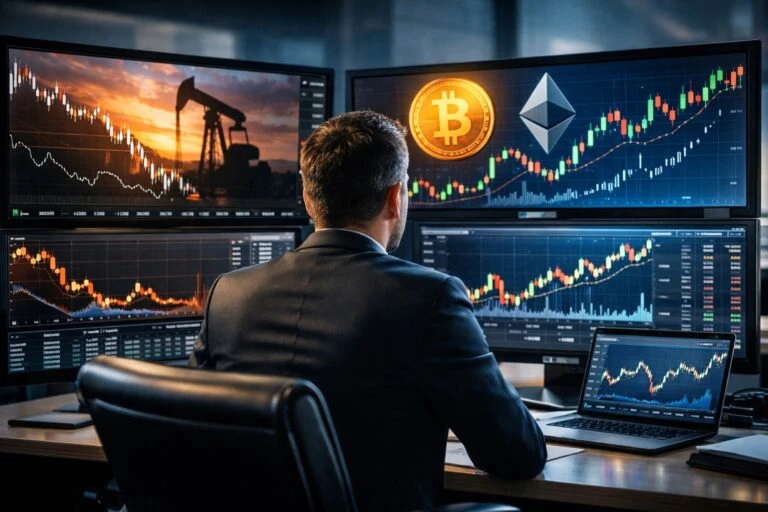 Crypto whale gana USD2 millones apostando contra el petróleo en mercados globales