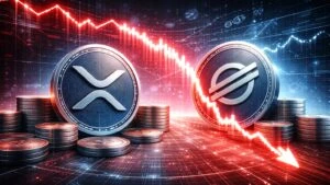XRP y XLM muestran señales bajistas con caída de precios y presión en el mercado de criptomonedas
