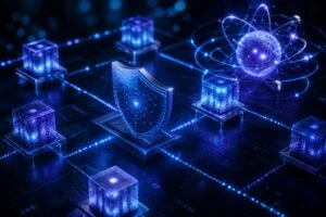 seguridad blockchain resistente a computación cuántica en redes descentralizadas