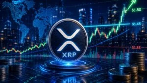 XRP supera resistencia de 1.45 dólares y fortalece tendencia alcista