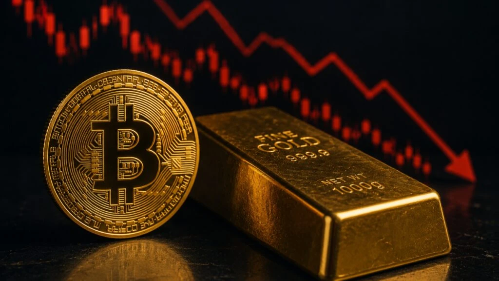 Bitcoin y oro retroceden mientras inversionistas esperan datos de inflación en Estados Unidos