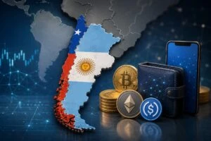 Criptomonedas en Chile y Argentina con distintos usos entre inversión y resguardo de valor financiero