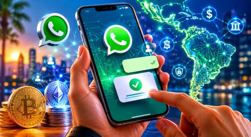 Pagos por WhatsApp con blockchain e inteligencia artificial impulsan servicios financieros y remesas digitales en América Latina