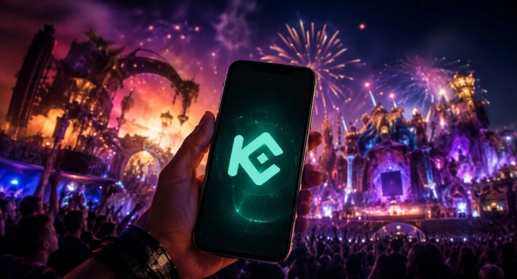 KuCoin Tomorrowland ofrece el livestream oficial del festival con acceso global desde la aplicación móvil.