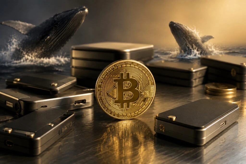 Bitcoin con acumulación de ballenas mientras los ETF en Estados Unidos registran salidas récord.