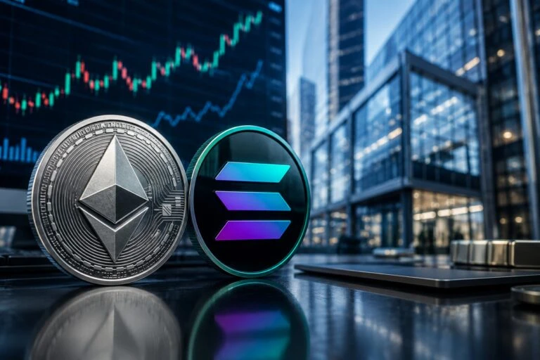 ETF Ethereum y Solana de Morgan Stanley con comisión de 0.14% y staking en Estados Unidos