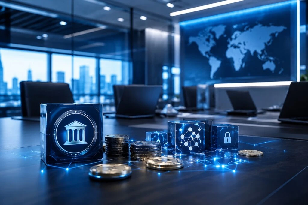 Tokenización de activos con red institucional de Ondo para negociar activos digitales mediante blockchain.