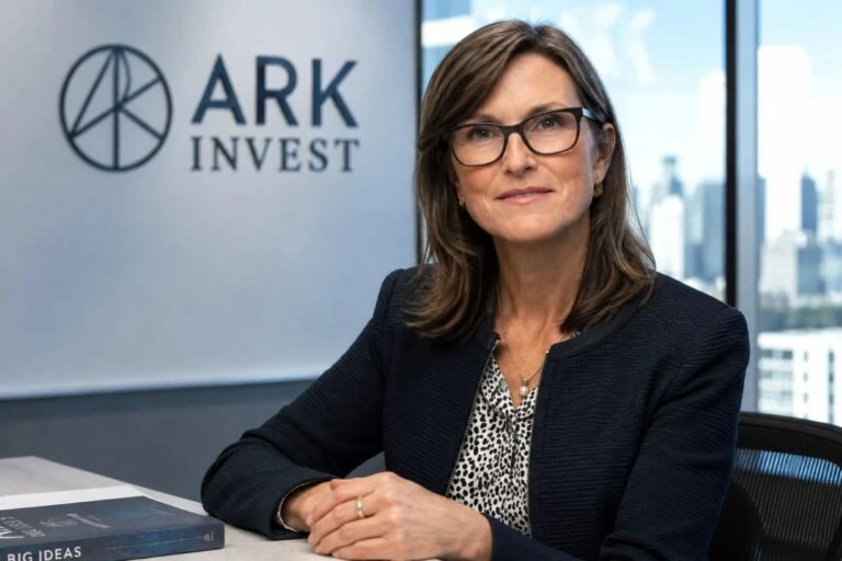 Cathie Wood refuerza acciones cripto de Coinbase y Circle mientras ARK Invest rota capital en Estados Unidos.