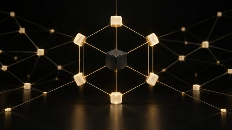 Acciones tokenizadas representadas en una plataforma blockchain mientras crece el número de holders y disminuyen las transferencias.