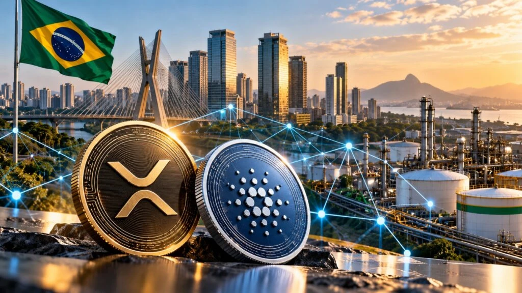 Blockchain en Brasil avanza con proyectos de Ripple y Cardano para finanzas y trazabilidad energética.