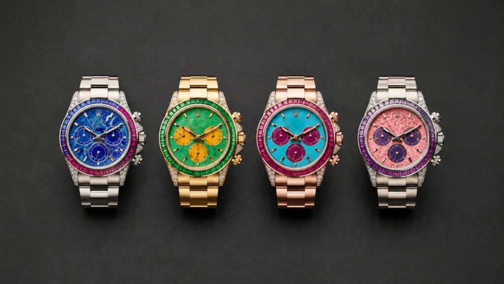 Rolex Daytona con cuatro relojes únicos para subasta en Londres destinada a educación y conservación ambiental
