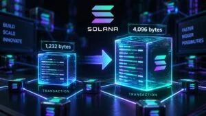 Solana aumenta el tamaño máximo de sus transacciones