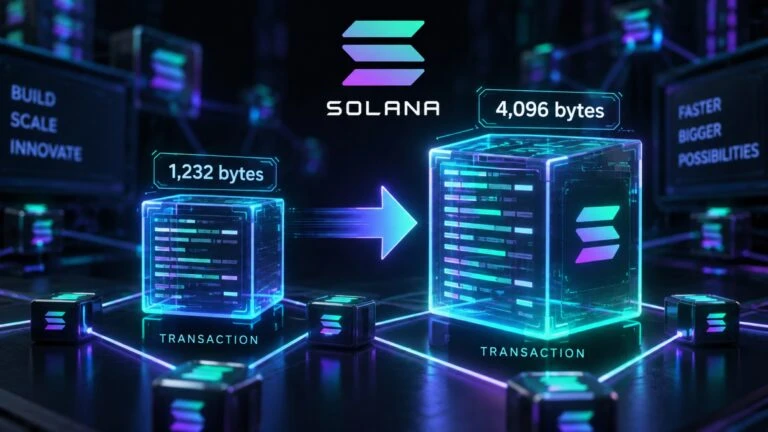 Solana aumenta el tamaño máximo de sus transacciones